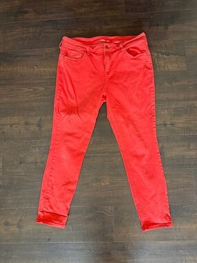 Old Navy Bright Red Skinny Jeans